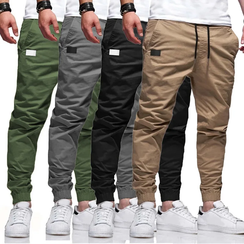 2025New männer Casual Sport Hosen Jogginghose Männlichen Jogger Cargo Harem Bleistift Hosen Hosen Multi-tasche Sweatwear