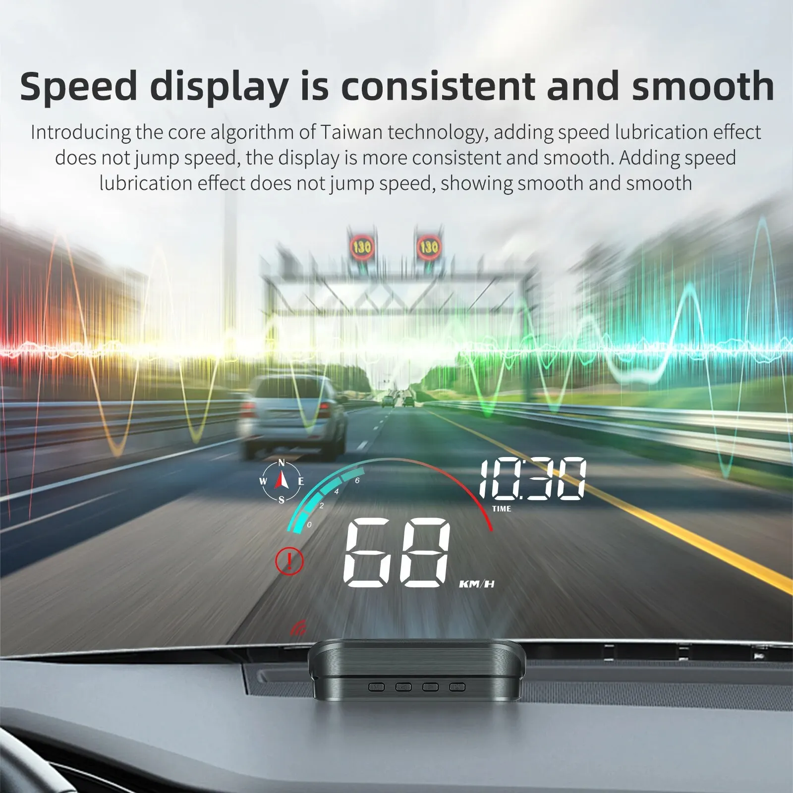 HUD GPS Heap-up-Display M22 Tachometer Universal Multifunktions-Geschwindigkeitsmesser MPH KM/H Bildschirm Windschutzscheibenprojektor für alle Autos