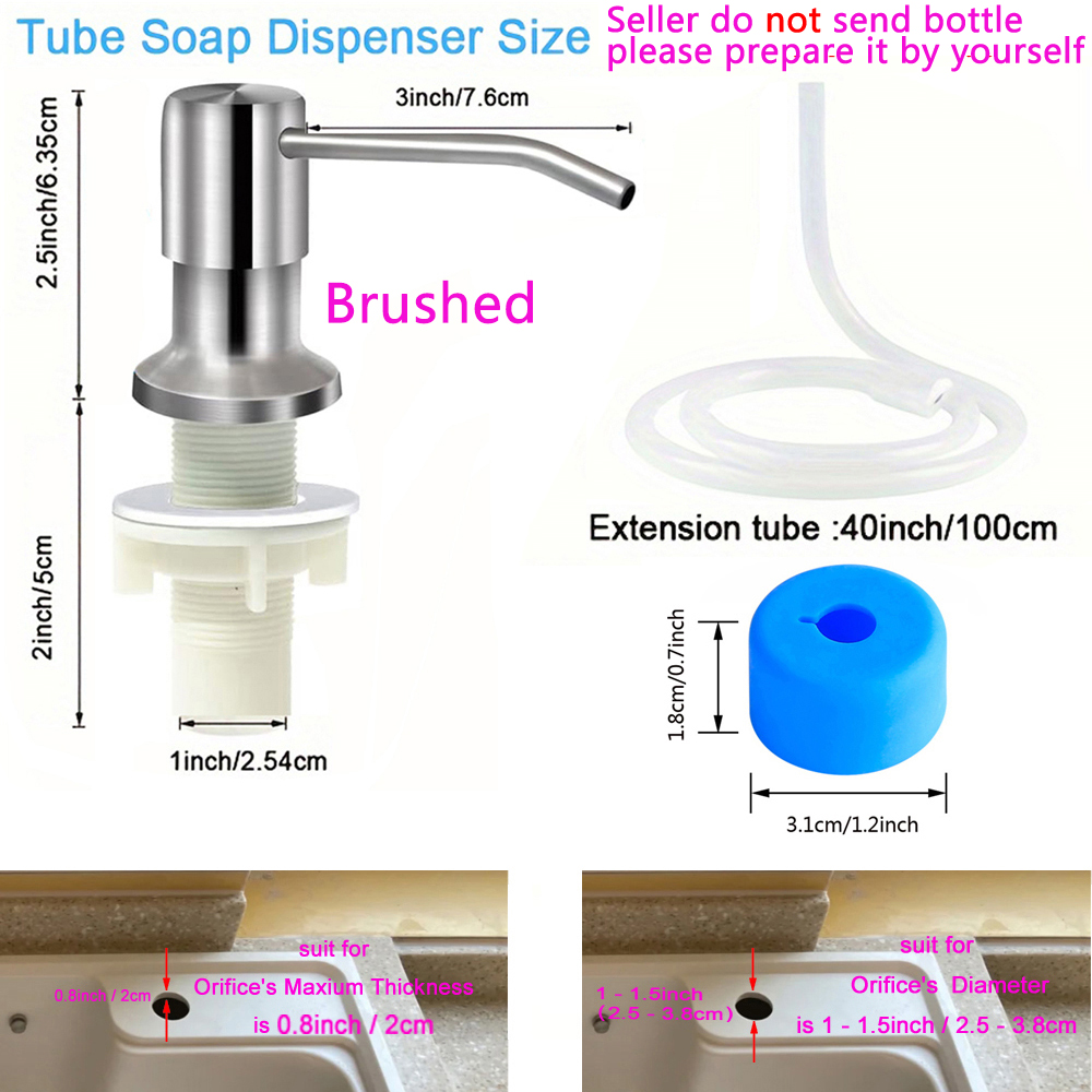 Nützliche Küchen spüle Flüssig seifensp ender mit Weich rohr Edelstahl pumpe Haushalts handbuch Werkzeuge