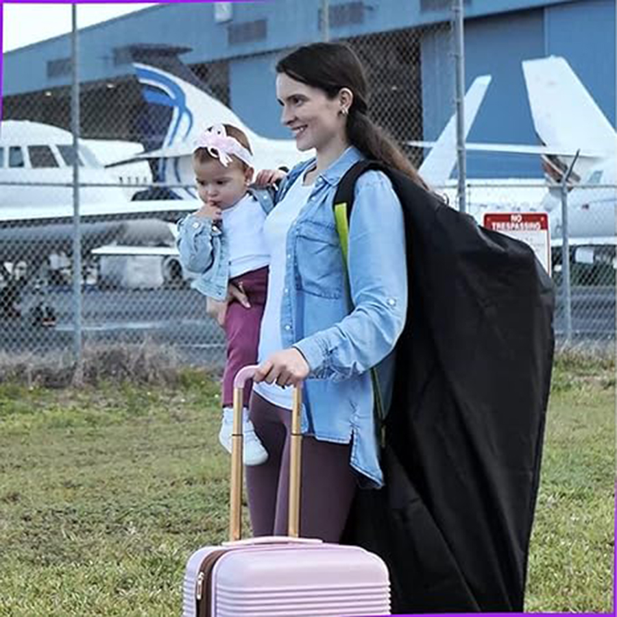 BABY Stroller Travel Bag  for Airplane, Road Trips &Waterproof Storage  & XL Size Foldable & Lightweight! for All Major Brands!