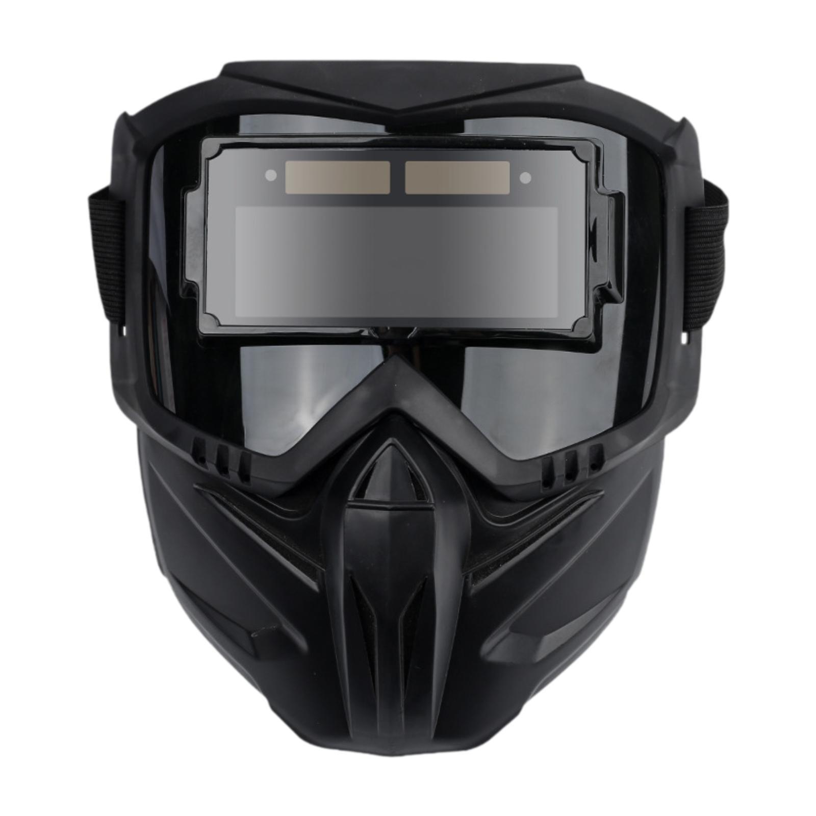 Auto Darkening Welding Glasses Work Protective Equipment Face Protector Adjustable Band Impact Resistant Welder Mask Face Shield