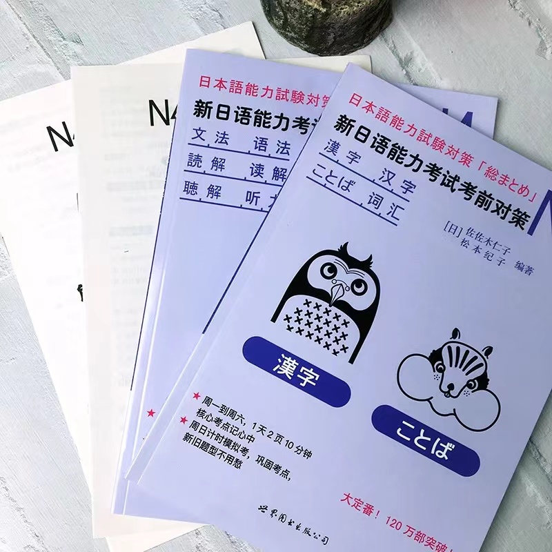 新日本語能力試験対策本 N4/N5 漢字語彙文法 JLPT BJT 日本語学習教科書