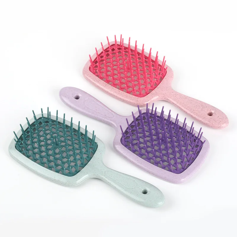 Pettine a cuscino d'aria Pettine per capelli aggrovigliati Spazzola per capelli Massaggio Antistatico Scava fuori Spazzole per capelli ricci bagnati Strumento per lo styling del barbiere