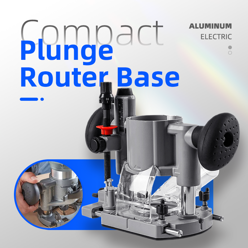 Compact Plunge Router Base & Aluminum Electric Bracket | Trimming/Grooving/Opening/Carving Rack for Milling Machine High-Quality