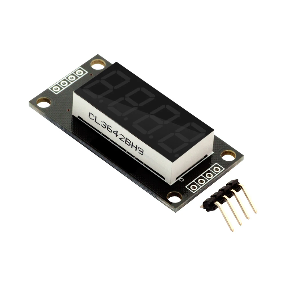 Tubo de pantalla Digital de 4 dígitos de 0,36 pulgadas, placa de módulo LED decimal de 7 segmentos TM1637 para Arduino, rojo, verde, amarillo, azul y blanco