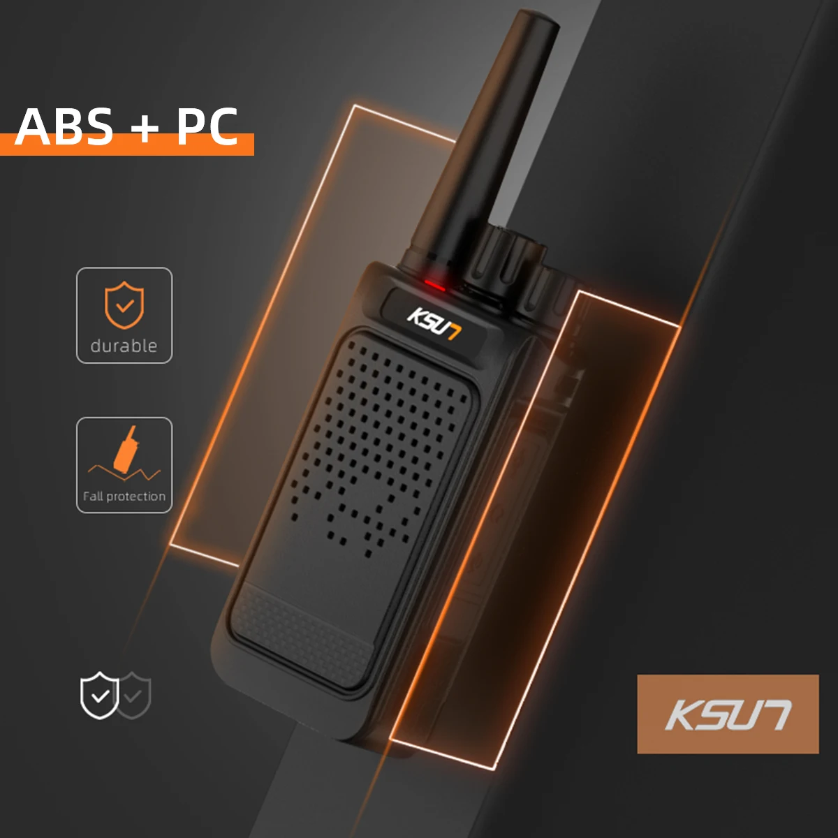 2pcs Walkie Talkie Portable Communication Radios Ham Wireless Set Devices Transceiver Receiver Two-Way Radio Statio KSUN X26