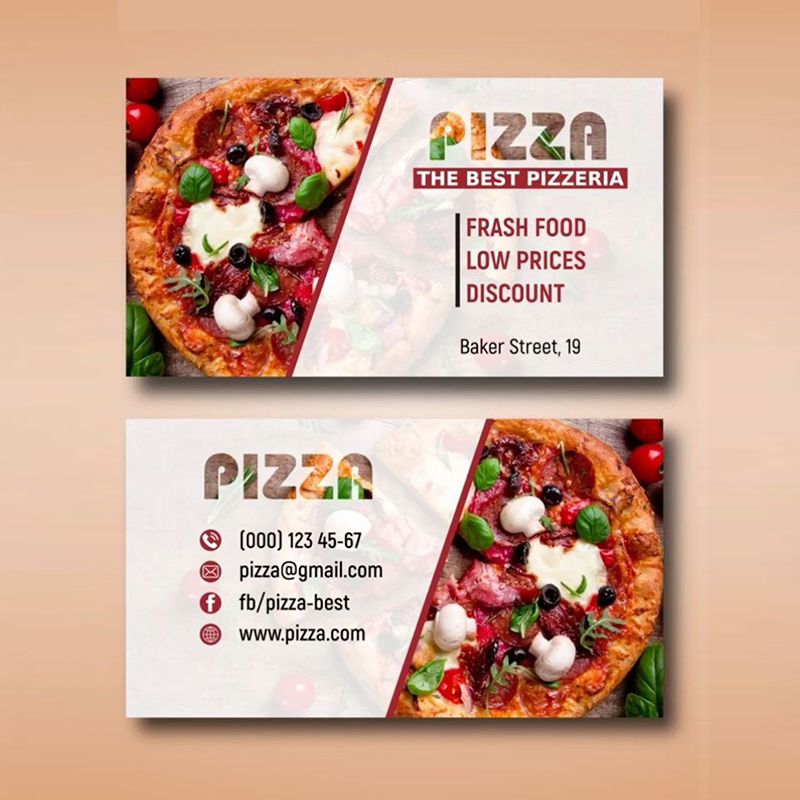 50-500 個の格安カスタマイズ名刺フルカラー両面印刷名刺 300GMG 紙