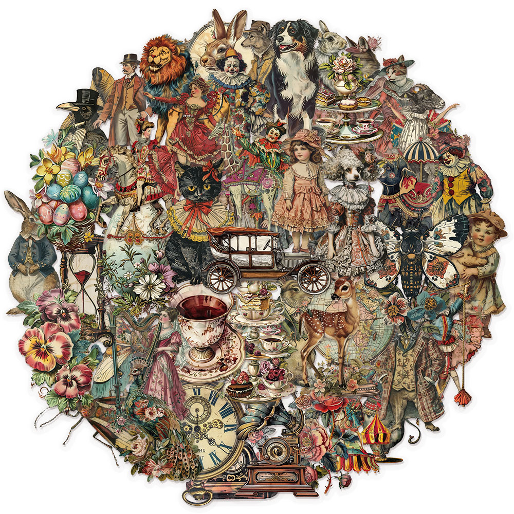 50PCS Victoria Dekoration Graffiti Aufkleber DIY Gepäck Notebook Skateboard Motorrad PET Wasserdichte Aufkleber