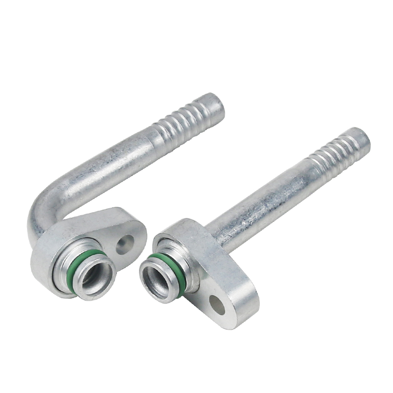 Автомобильный шланг для кондиционирования воздуха, алюминиевый фитинг, подвижная нажимная пластина, разъем R134a, запасные части для автомобильного кондиционера