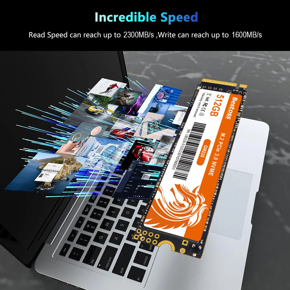 Bestoss Nvme M2 SSD 1 TB Notebook SSD Nvme M2 256 GB Diy Gaming Computer Interne Solid State Laufwerke für Laptops GM228