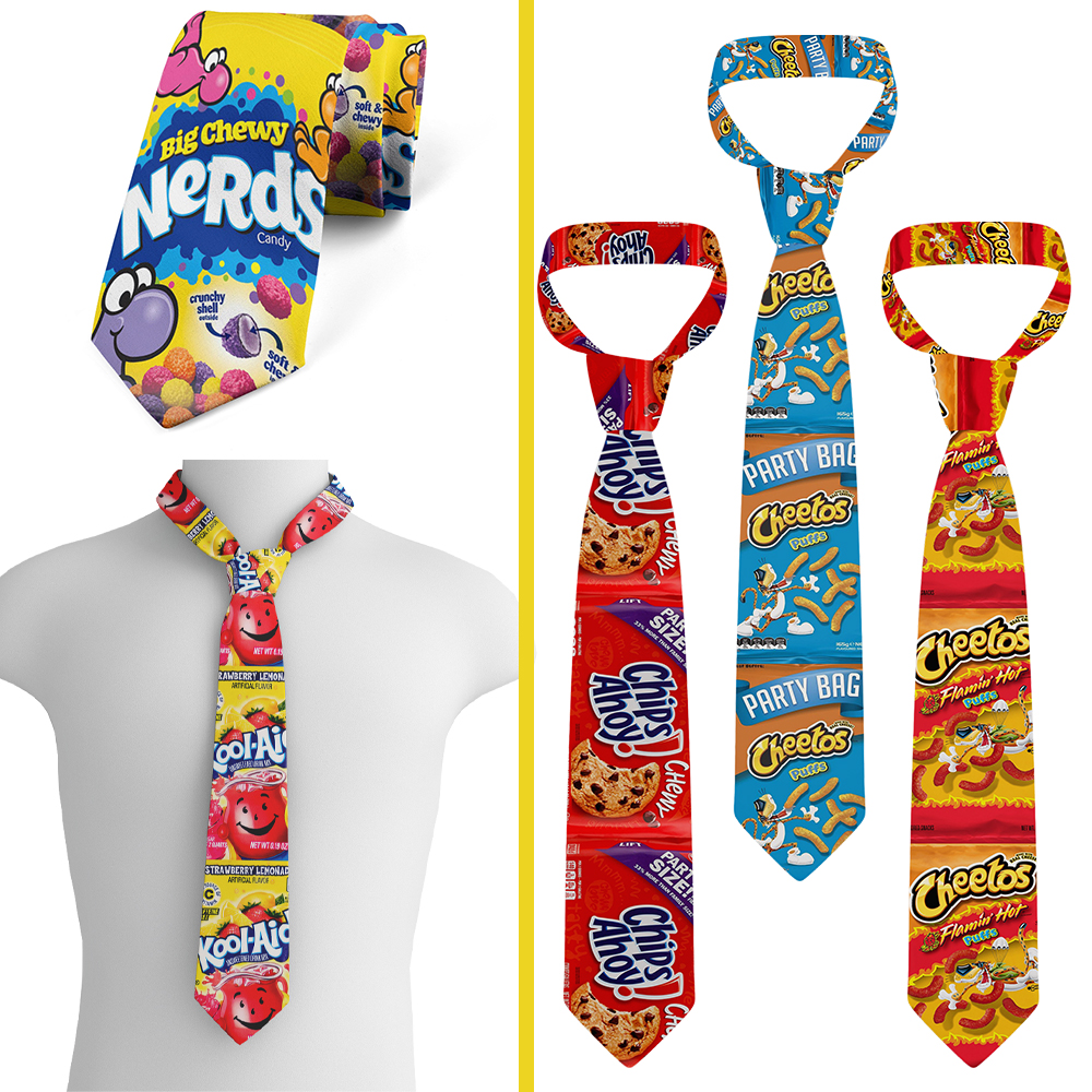 Cravate imprimée alimentaire pour hommes, roman de mode décontracté et intéressant, cravate à pommes de terre, fête de mariage, chemise d'halloween et cravate cadeau est neutre