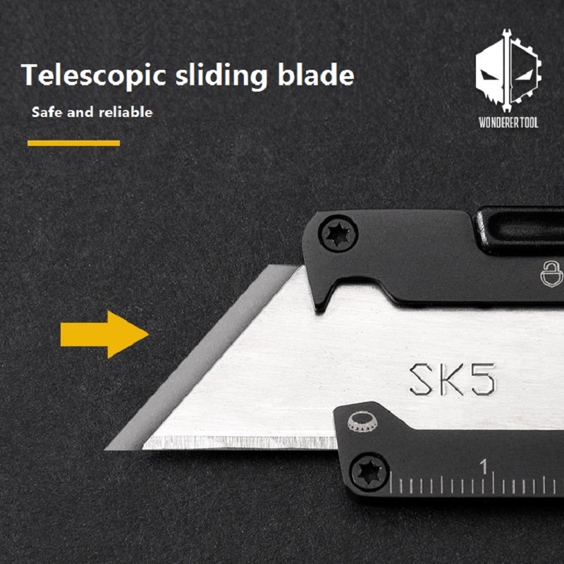 Cuchillo EDC multifuncional Muuж кан maesлярія Cutter Papelería Desembalaje portátil Corte de papel para abridor de botellas doméstico al aire libre