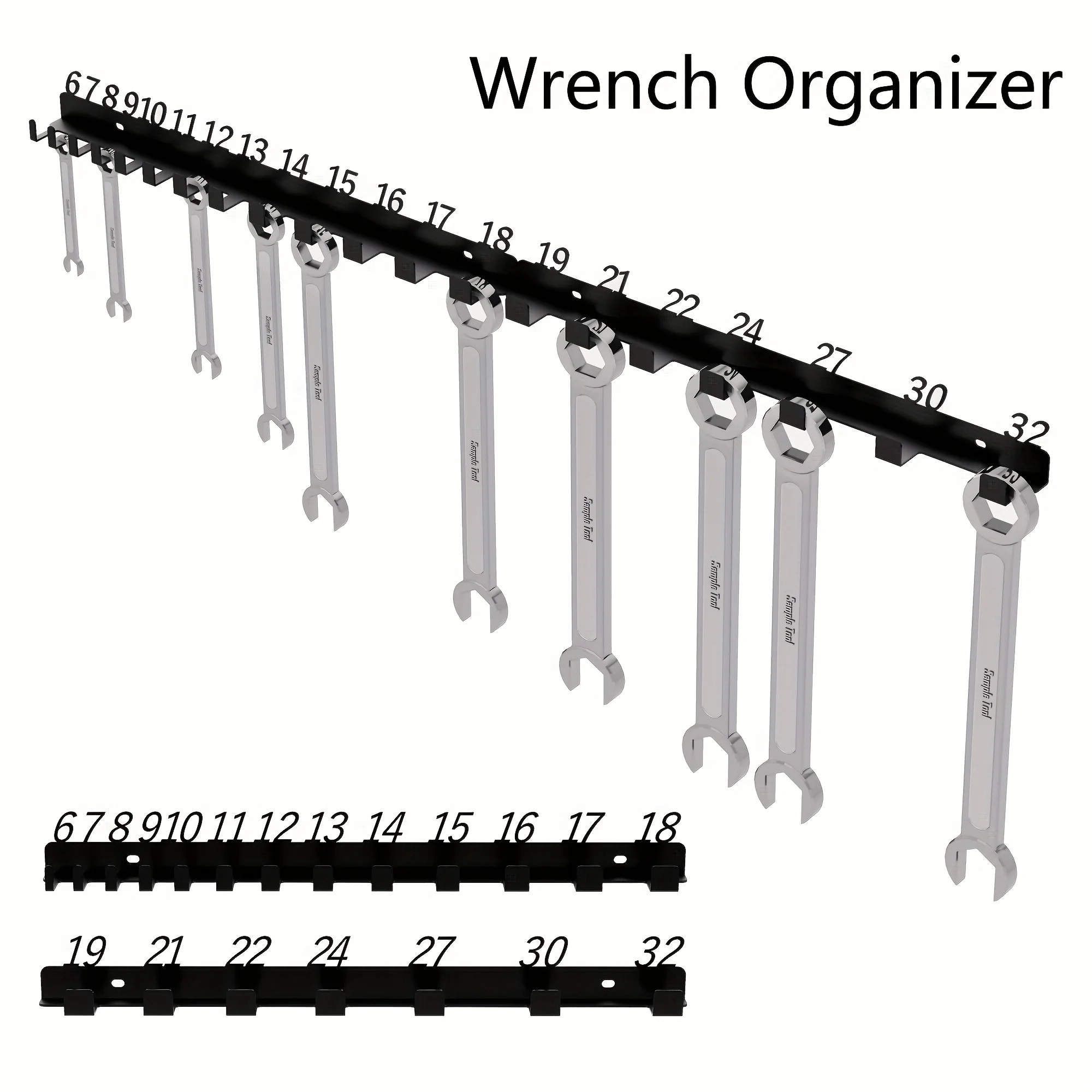 [Durable Screw Organizer] Durable Heavy-Duty Metal Wall-Mounted Screw Organizer with Numbered Slots (61 for #6,31 for #8, etc.)