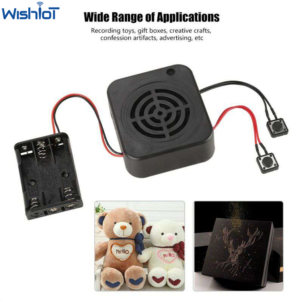 Записываемая коробка, модуль проигрывателя записи звука и сообщений, запись голоса, 4 минуты, продолжительная запись, 3 Вт, циклическое воспроизведение, подарок, игрушка, поздравительные открытки
