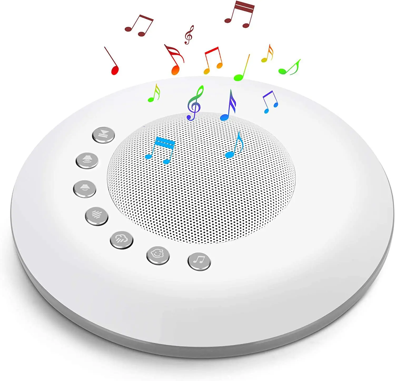 Machine sonore à bruit blanc pour bébé, 28 sons apaisants intégrés, 4 fonctions de minuterie et de mémoire, dispositif d'aide au sommeil Portable Rechargeable par USB