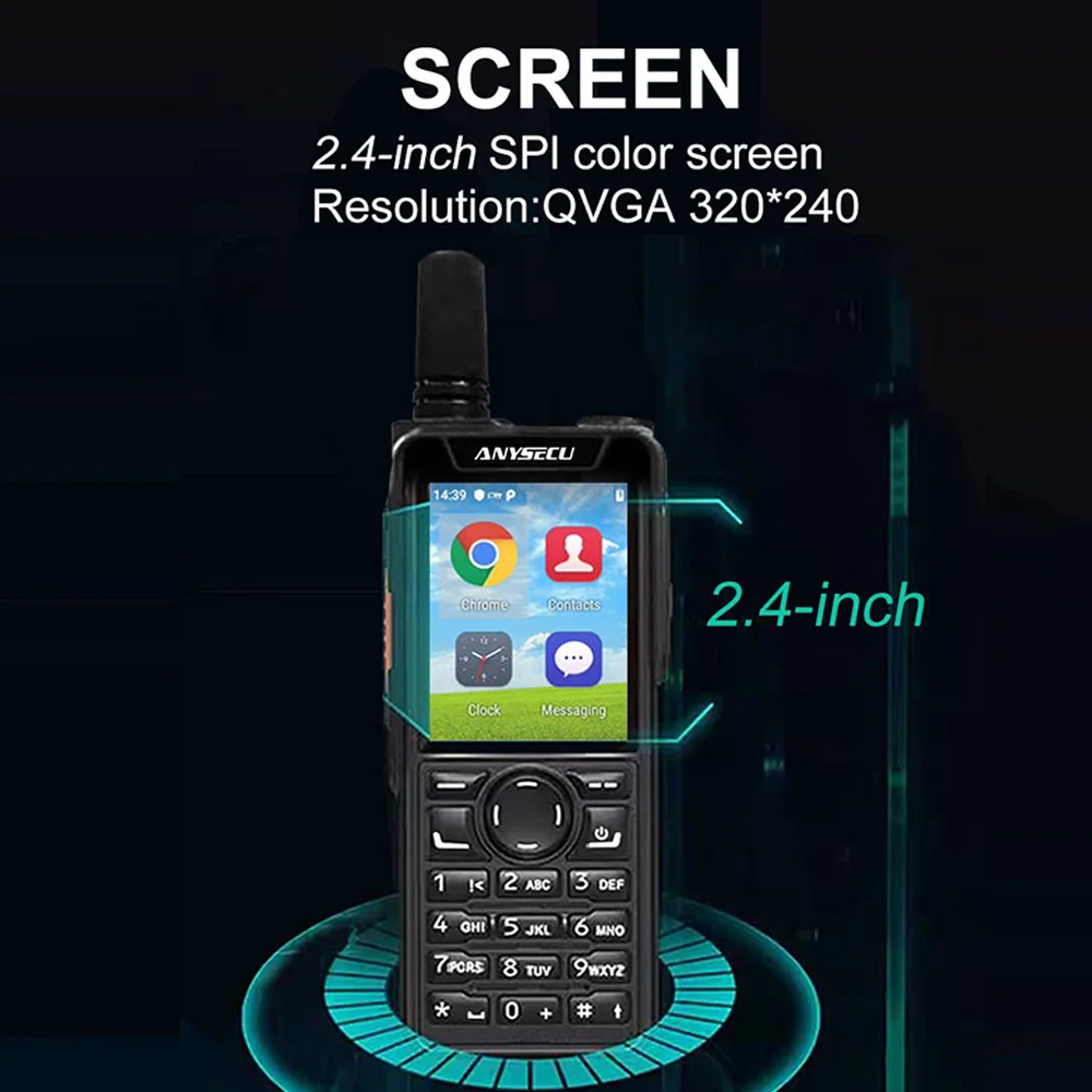 Сетевое радио Anysecu 4G T59 Android 9.0 Wi-Fi GPS разблокировка LTE/WCDMA/GSM Φ работа с Zello мобильный телефон