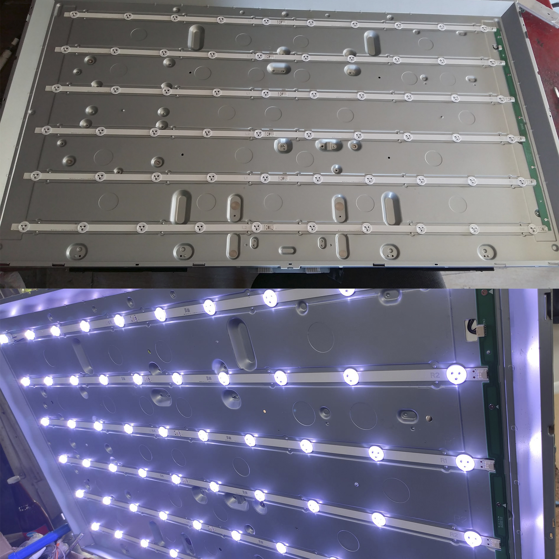 12 piezas TV LED bar de reemplazo para LG 50LN5200 50LN5400 50LN5750 50LN577S 6916L-1272A 6916L-1241A 6916L-1273A 6916L-1276A