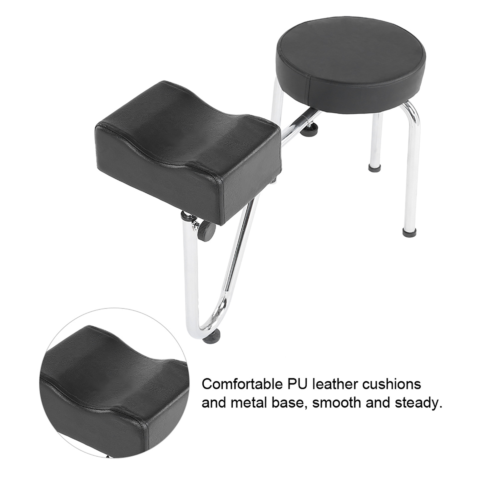2 colori regolabili in pelle PU tatuaggio gamba bracciolo pad pedicure sgabello sedia pedicure sgabello piede sgabello piede regolabile