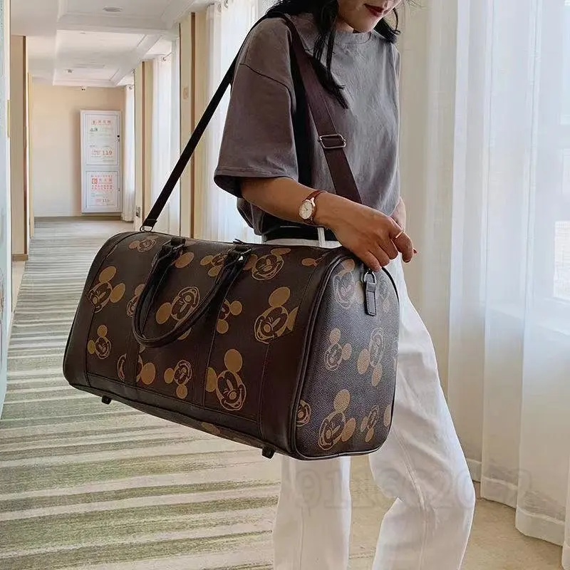 Disney Mickey Neue Mode Damen Reise Einkaufstasche Herren und Damen Gepäcktasche Große Kapazität One-Shoulder Messenger Bag