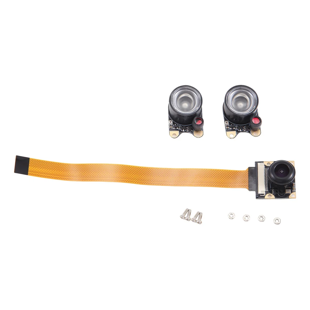 N82R para cámara Raspberry Pi 5/Zero/2W/W, módulo de enfoque ajustable de visión diurna y nocturna, OV5647 5MP 1080P 130 °   Ángulo de visión