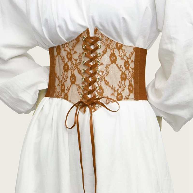 Modeladores de corpo feminino rendas até cinto espartilho cinto topos underbust sem alças espartilho bustier malha pura cincher cinto largo