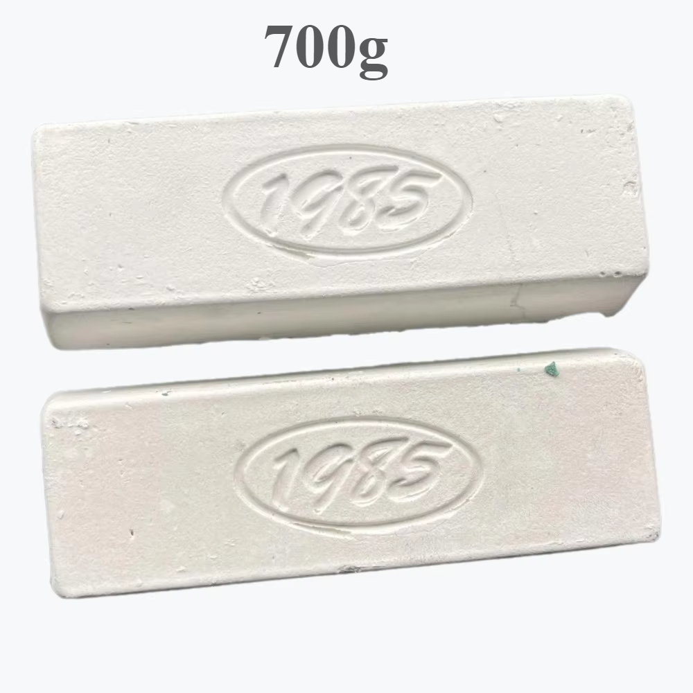 1 Stück: Polierwachs aus Metall und Edelstahl; Acryl; Glasjade; Stein schleifen helles weißes Wachs mit Spiegeleffekt.