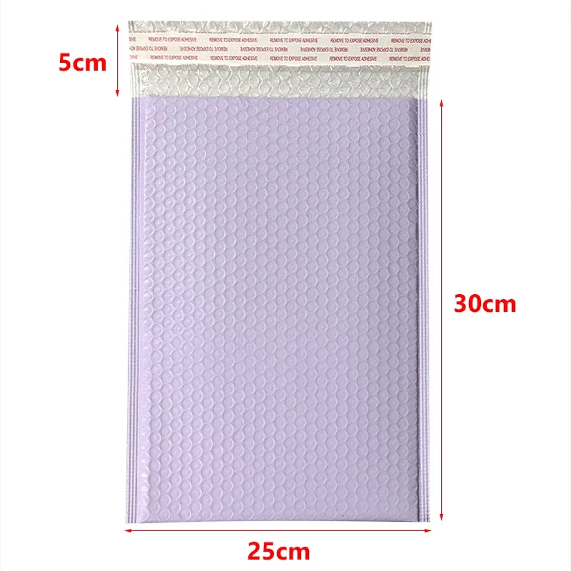 20pcs Bubble Mailers POLY เบาะ Mailing บรรจุภัณฑ์ Padding Self Seal กระเป๋าจัดส่งซองจดหมาย Mailer สีม่วงซองกระเป๋าขนาดใหญ่