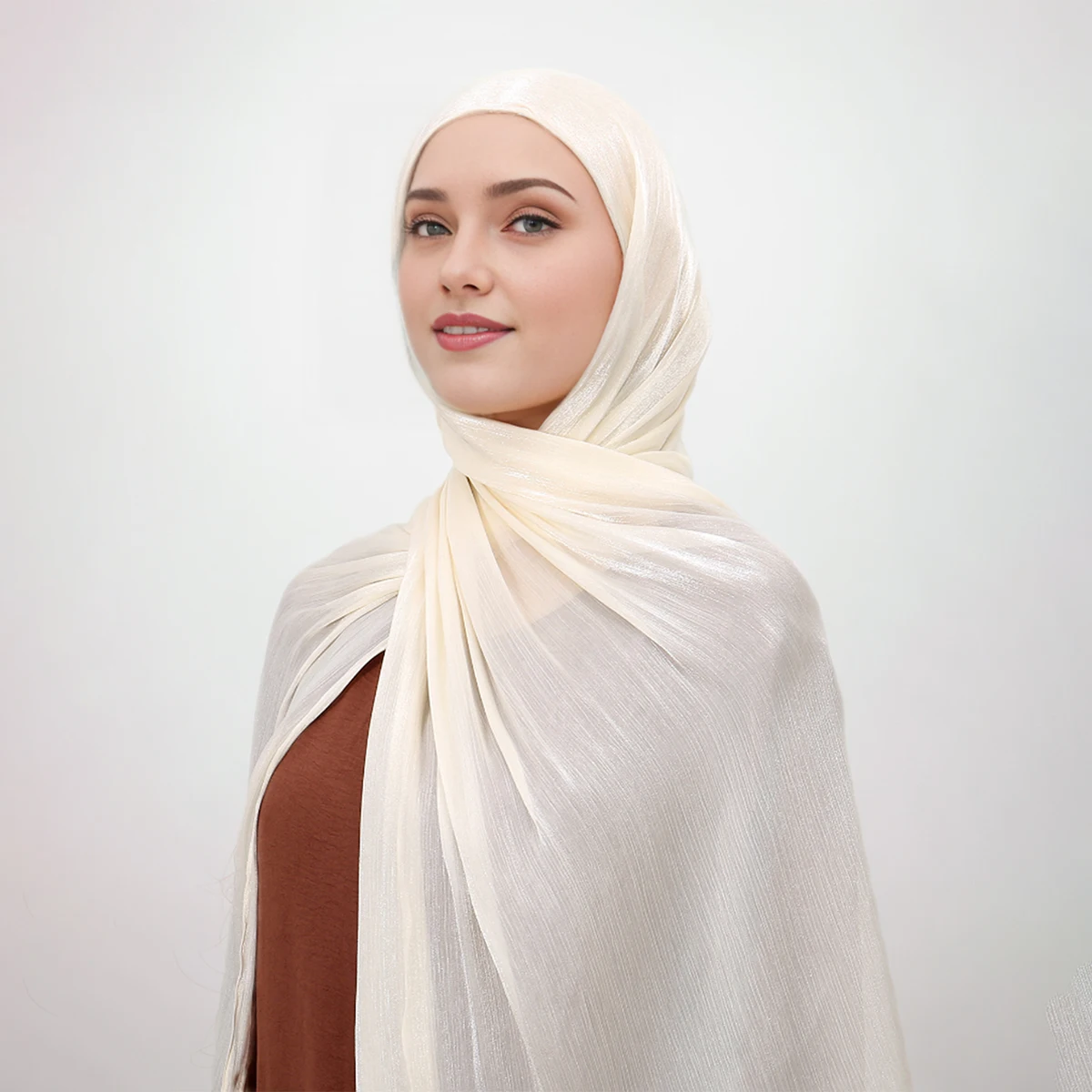 Ramadan instantâneo chiffon hijab com gravata nas costas undercap fácil de usar lenço mulher muçulmana pinless shimmer lenço simples hijabs