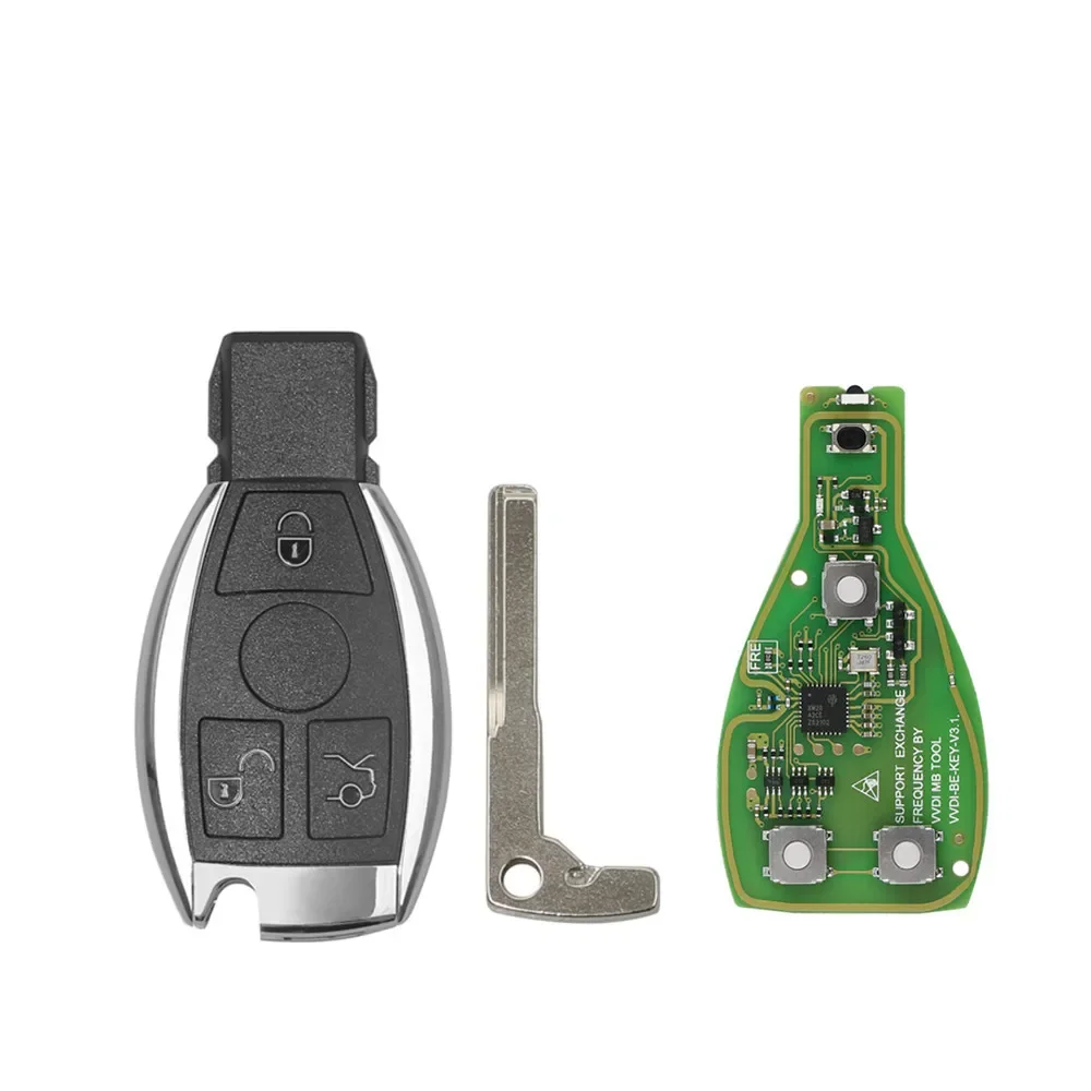 Xhorse VVDI BE Key Pro 3/4 кнопочный дистанционный ключ от автомобиля для Mercedes Benz V3.2 PCB чип удаленного ключа улучшенная версия Smart 315 МГц/433 МГц