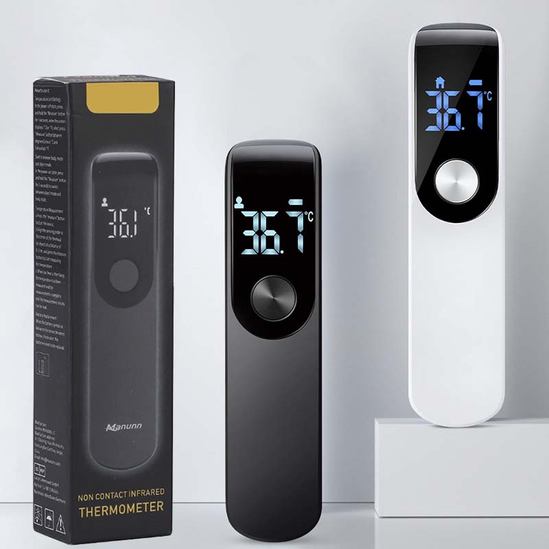 Termómetro Digital infrarrojo para medir la temperatura corporal, medidor de temperatura corporal sin contacto, LCD, para niños y adultos