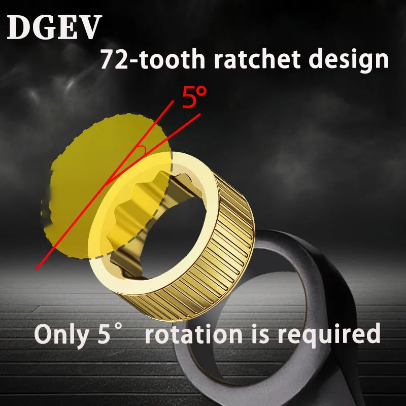 ประแจทอร์กปรับได้ DGEV Universal Torx ขนาด 8-19 มม. ประแจวงล้อสำหรับซ่อมจักรยาน มอเตอร์ไซค์ รถยนต์ เครื่องมือช่าง