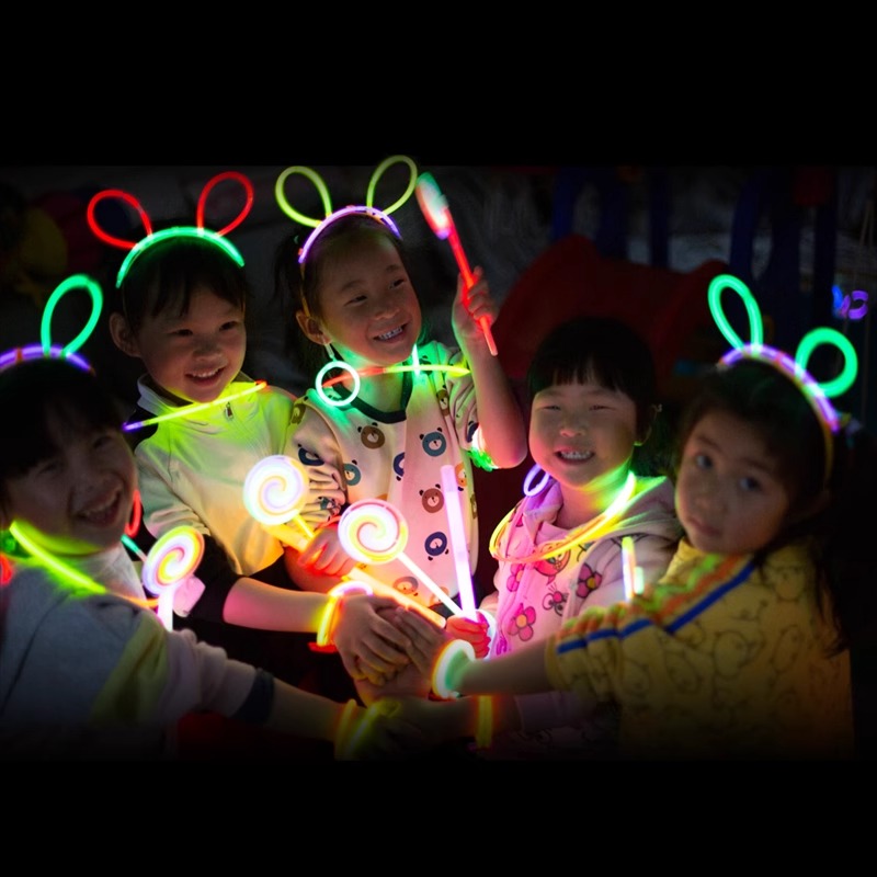 10Pcs Luminescent Stick Connectors Multi-shape Molds for Bending Bracelets Necklace DIY Colorful Glowing Stick Party Supplies
