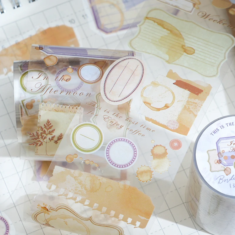 Yoofun 5x200 ซม.ชีวิตประจําวัน Masking เทปสําหรับวางแผน Scrapbooking DIY วารสารตกแต่งห่อของขวัญ Masking เทปสติกเกอร์
