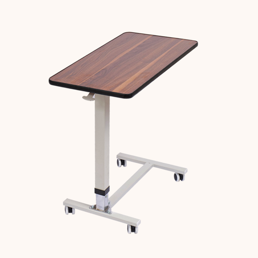 Mesa de jantar móvel multifuncional com rodas ABS cabeceira cuidados idosos para almoço para pacientes