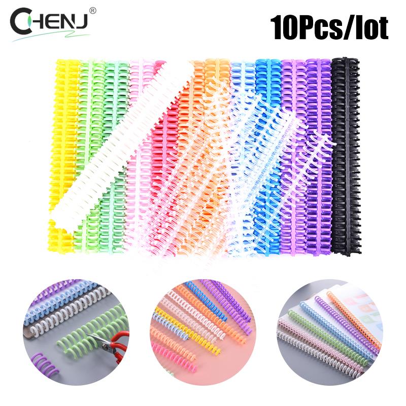 10 pz/set 30 fori cerchi anello fogli mobili libro di carta Scrapbook Album raccoglitore spirale A4 clip di rilegatura per Notebook