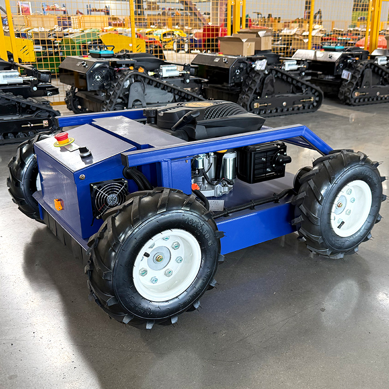 Maßgeschneiderter Micro-Rasenmäher mit vier Antrieben und ferngesteuertem Kleingrundmäher