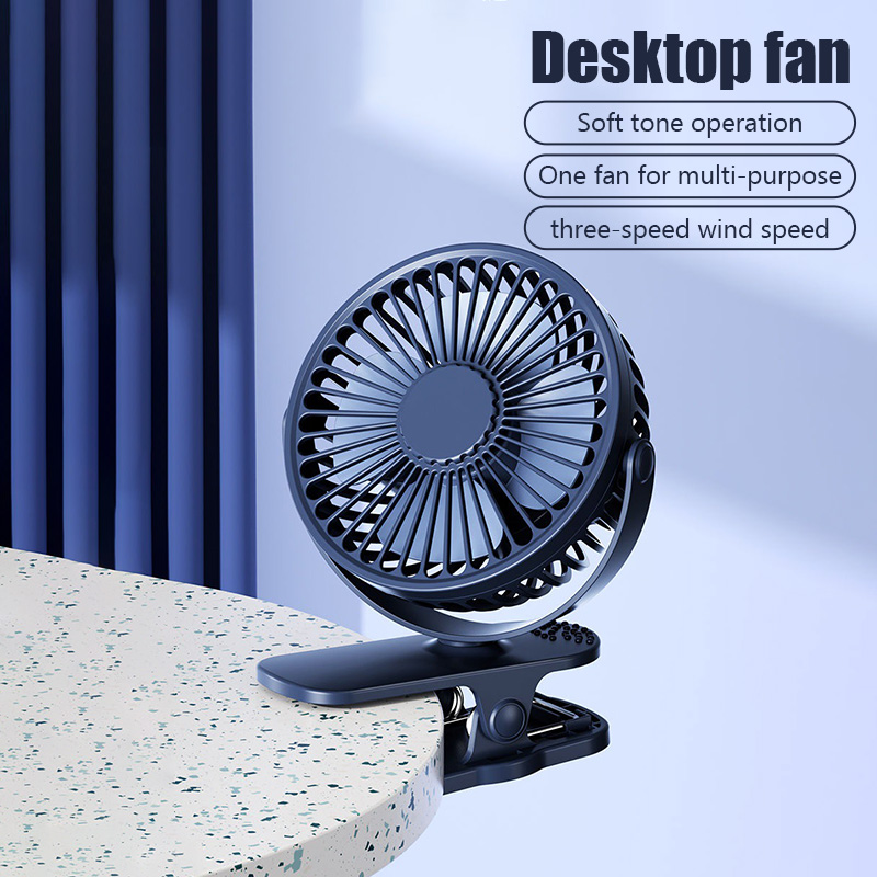 แบบพกพา USB Mini Handheld คลิปพัดลมสะดวกและ Ultra-Quiet พัดลมไฟฟ้าชาร์จนักเรียนน่ารักขนาดเล็ก Cooling Ventilador