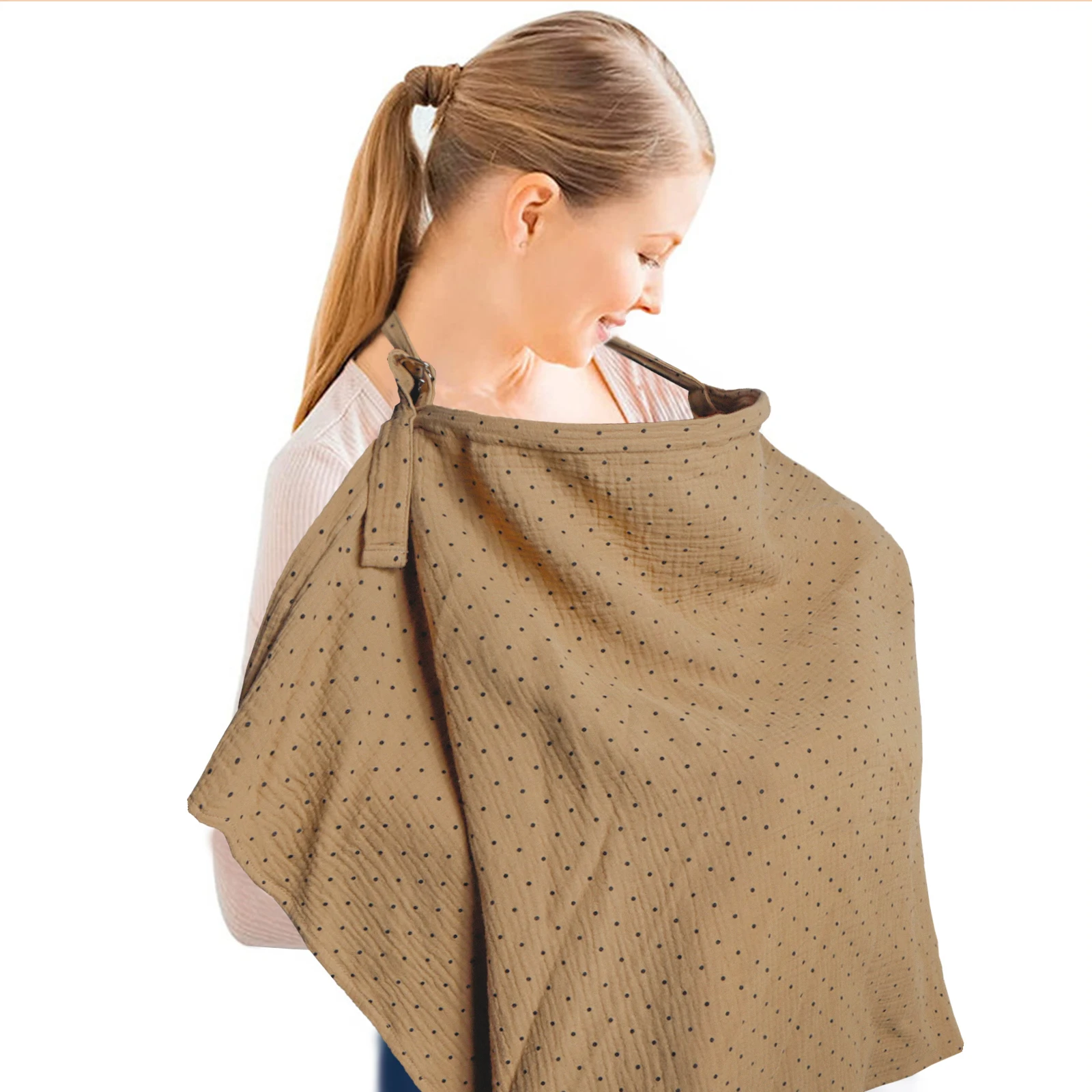 Cotton printed breathable Breastfeeding cover Mother adjustable privacy nursing apron Out of house anti exposure nursing towel