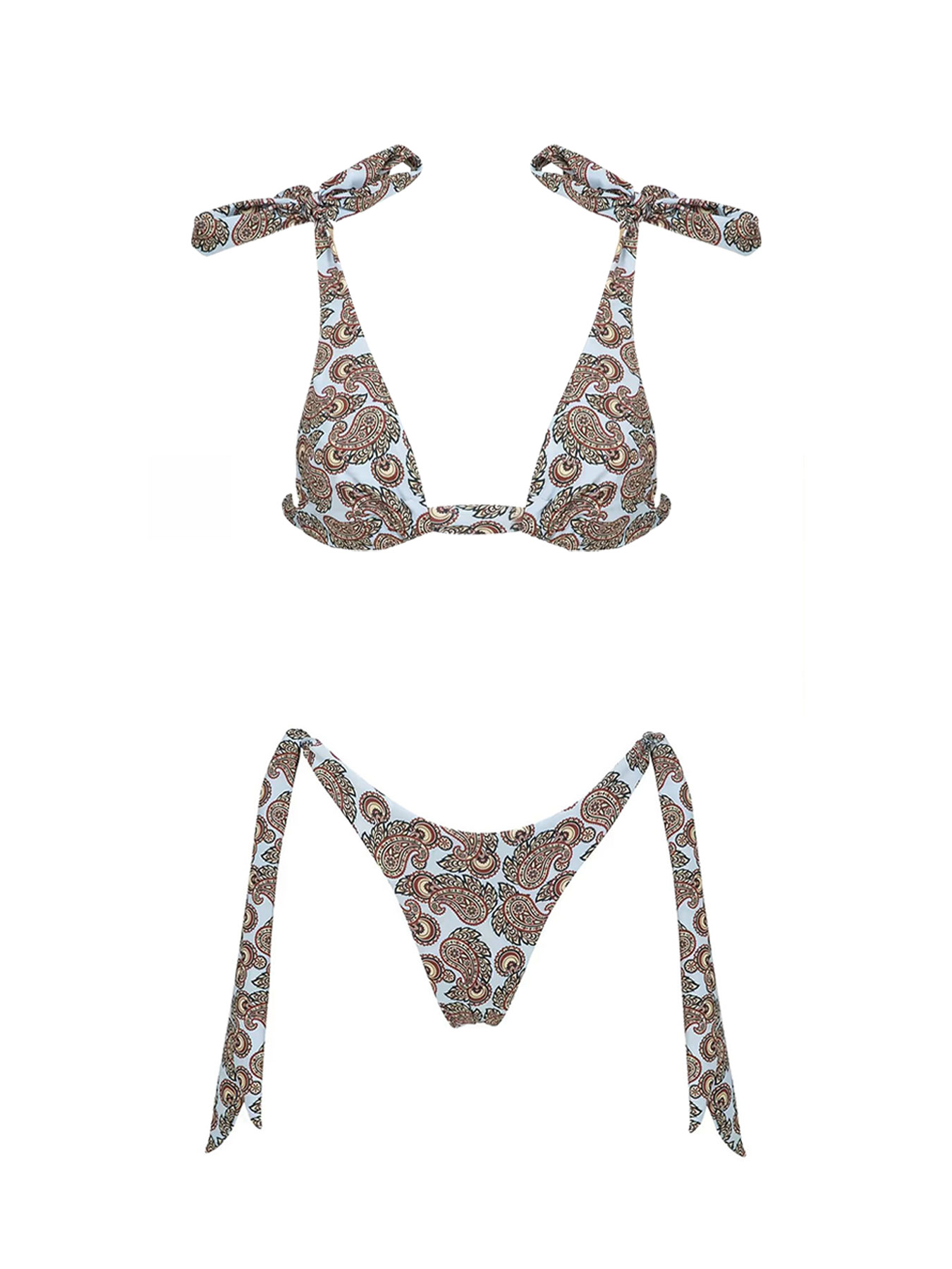 2025, modisches Boho-Chic-Bikini-Set mit einzigartigem Paisley-Design, perfekt für Strandkleidung und Poolpartys, Sommerausflüge