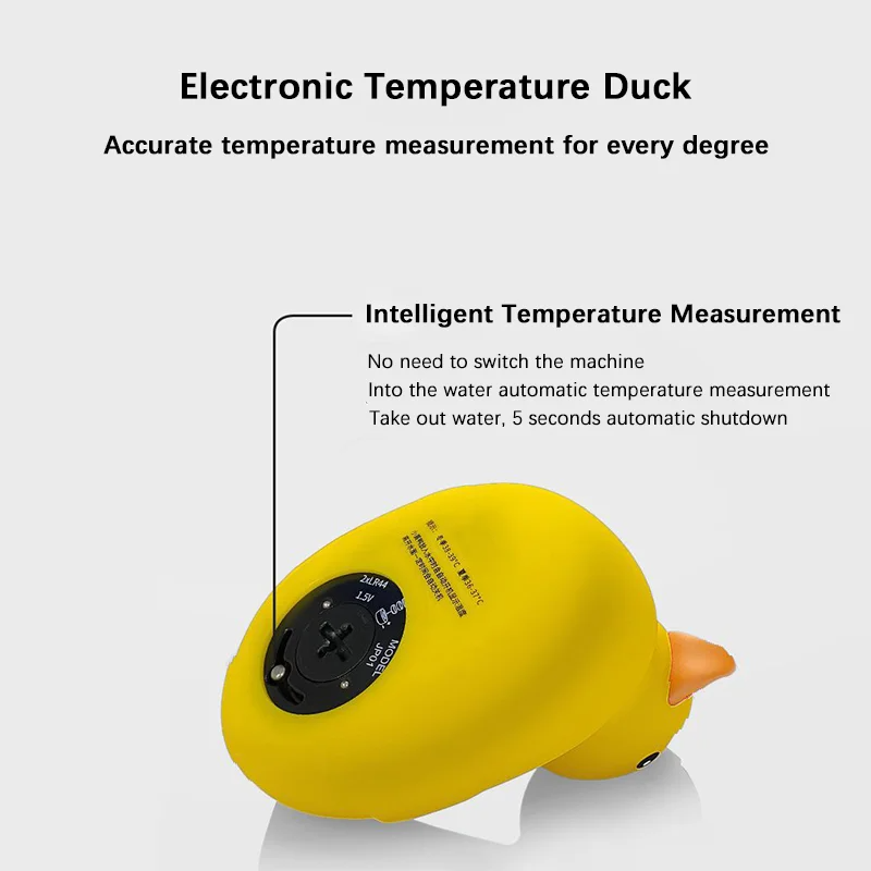 Kleine gelbe Ente Thermometer Baby Badewanne Dusche Wasserthermometer Baby Safe Temperatursensor Schwimmendes wasserdichtes Baby