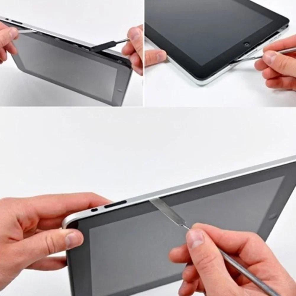 3 pezzi di riparazione apertura leva kit di attrezzi manuali lama smartphone tablet PC spudger in metallo smontare set di strumenti