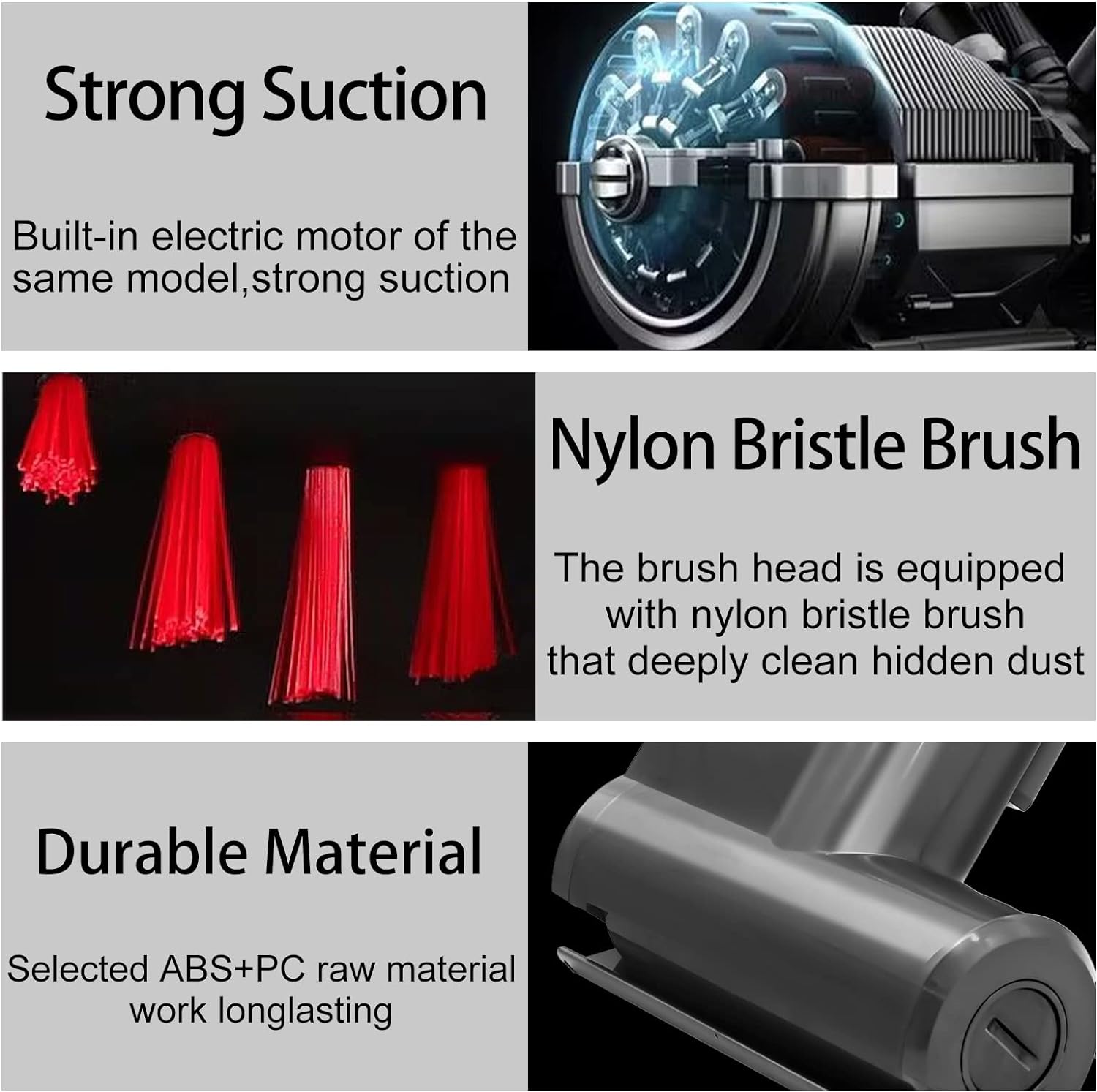 Mini Motorized Brush Head For Dyson V6 DC45 DC58 DC59 DC61 DC62 DC74 Stick Vacuum Cleaner Head Quick-Release Replacement Parts