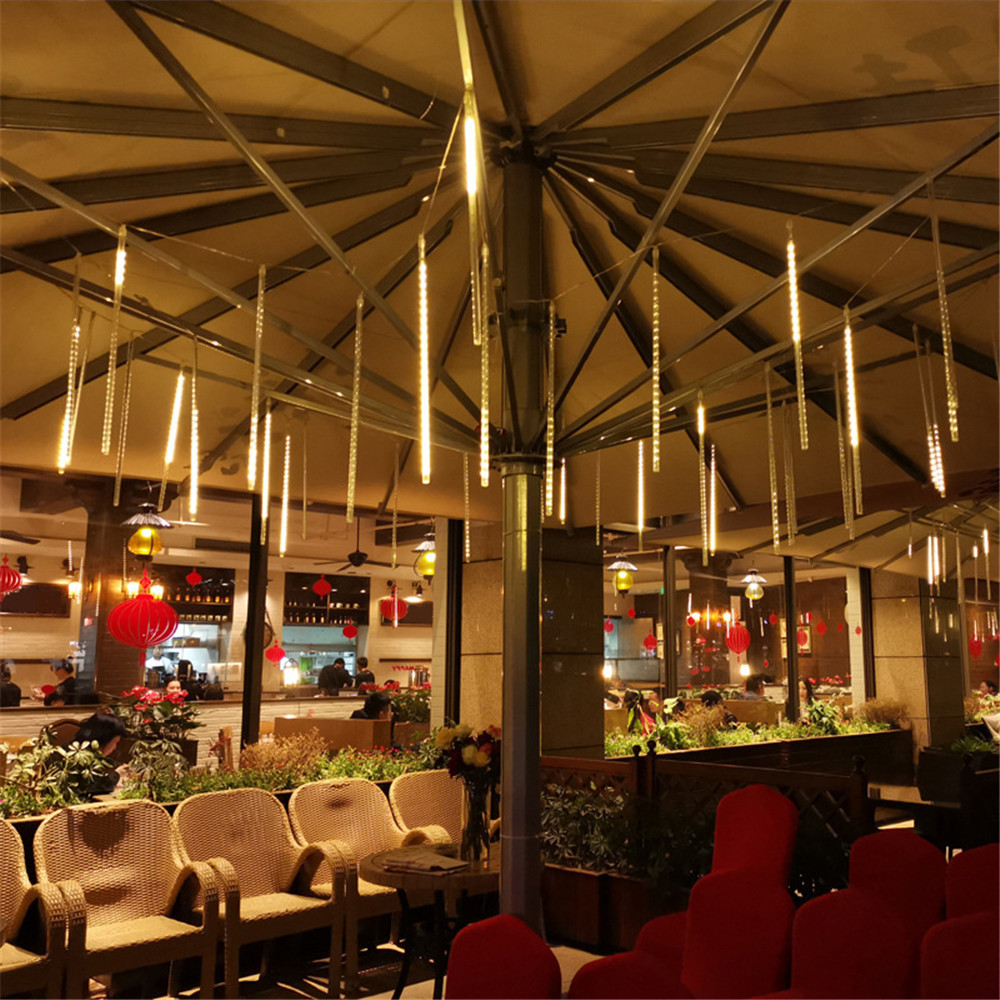 8/16/24/32Tubes Meteor Shower Rain LED String Lights 30CM/50CM for Outdoor Christmas Wedding Tree Holiday Decoration 220V/110V