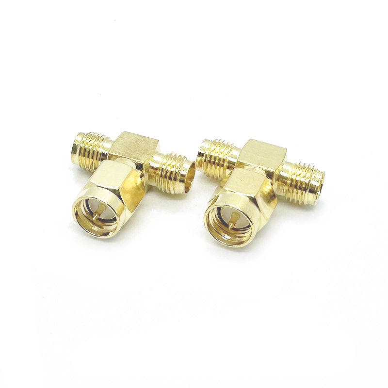 Messing SMA 2-Wege-Splitter SMA-Stecker auf Dual SMA Buchse Antennenadapter oder FPV-Drohnen-Verlängerungskabel