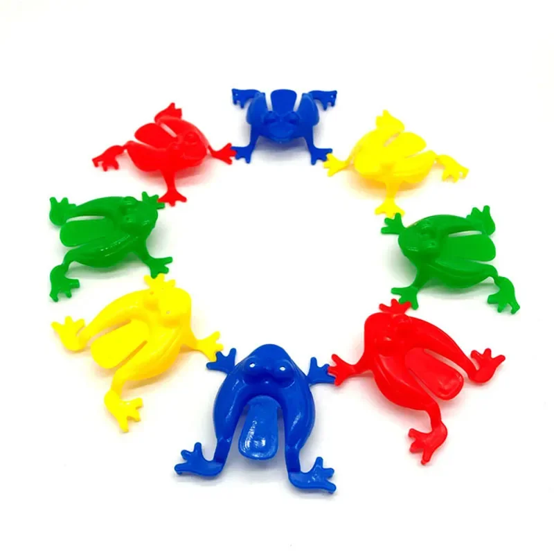 10 Pcs กบกระโดด Bounce Fidget ของเล่นสำหรับเด็ก Novelty Assorted ความเครียด Reliever ของเล่นเด็กวันเกิดของขวัญ Party Favor