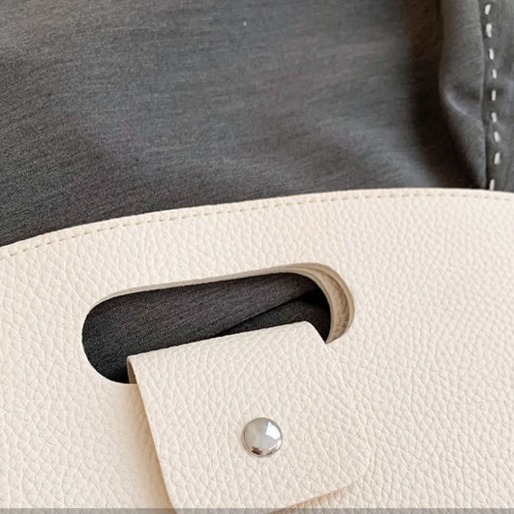 Fashionable PU Office Document Tote Bag Large Capacity Solid Color Computer Bag Laptop Bag Handbag File Bag Outdoor