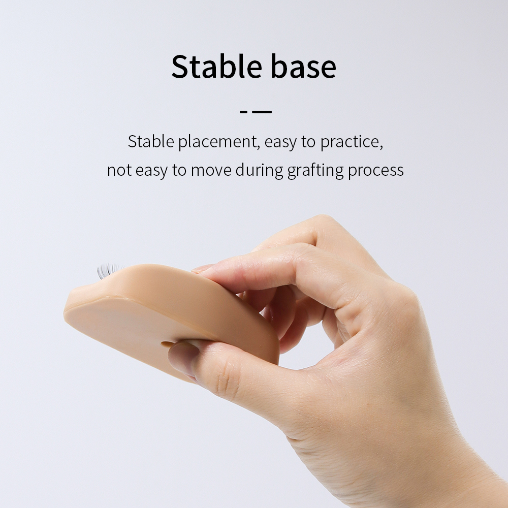 GLAMLASH Mini Lash Flat Model Head Practice Eyelash Extension Training Head With Removable Replacement Eyelids