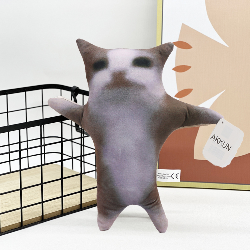 AKKUN Happy Cat Plüschtier Katze mit Sound Niedliche Katze Plüsch Interaktive Katze Plüsch Stofftier Happy Cat Kinderspielzeug