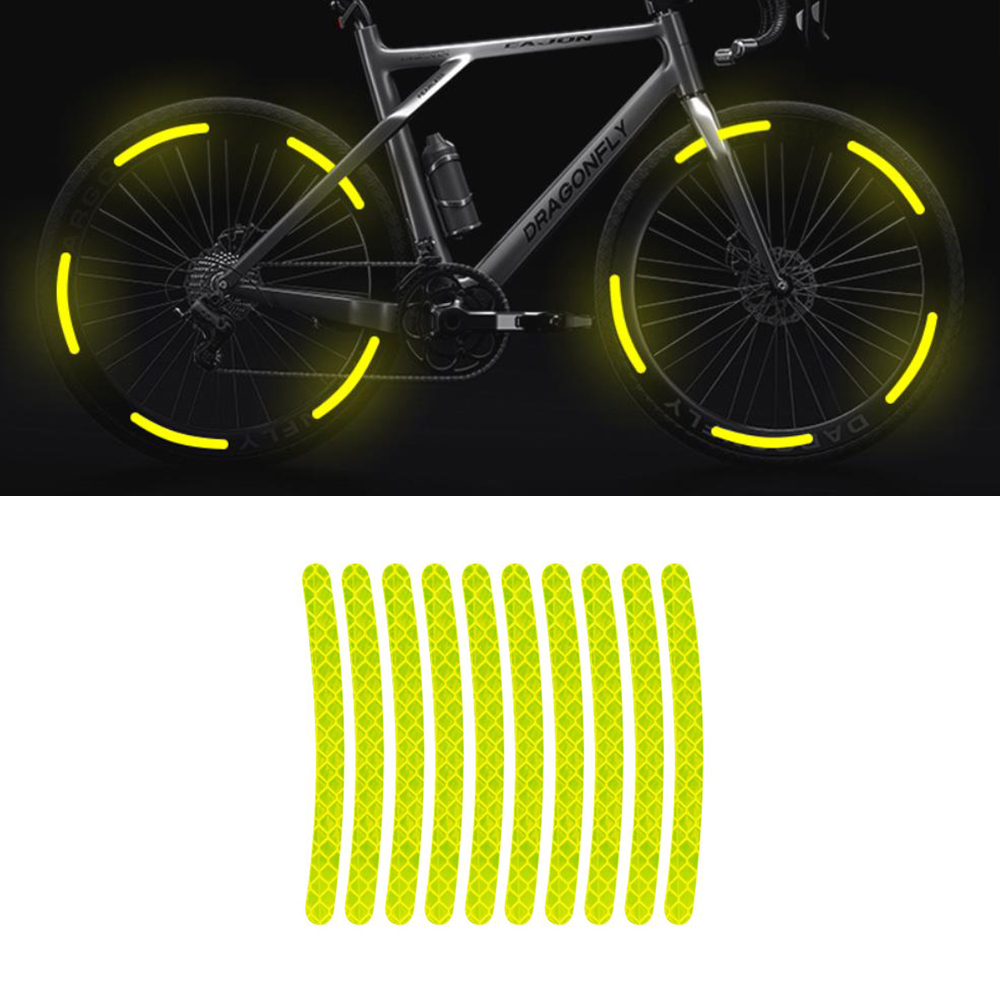 車のホイール反射ステッカー 20 個夜間蛍光タイヤ警告ステッカーペースト創造的な人格装飾車のステッカー