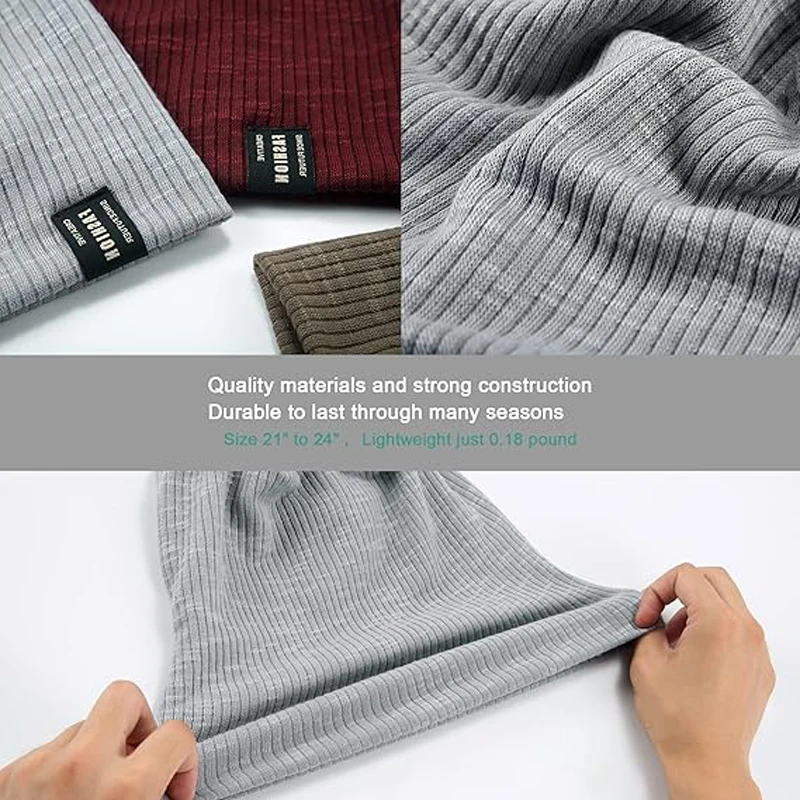 2 unid/set de gorro tejido para hombre, gorro de felpa cálido, Color sólido, estilo informal para otoño e invierno de 2025, necesario cálido para exteriores